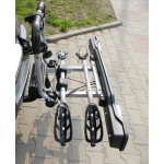 Uchylna PLATFORMA na hak PARMA Peruzzo na 3 rowery z zamkami i szybkim montażem! + adapter 7/13 + upominek *WYSYŁKA GRATIS!*