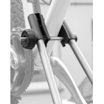 Uchwyt rowerowy AMOS rynienkowy aluminiowo stalowy