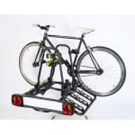 Uchylna platforma na hak na 4 rowery z zabezpieczeniami Interpack Quattro